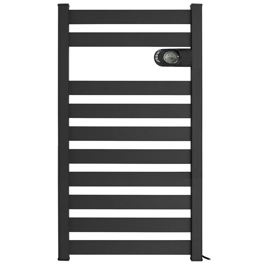 Elektr. badkamerradiator ZION vloeistofvrij 898x508mm 750W antraciet RAL7016 DRL