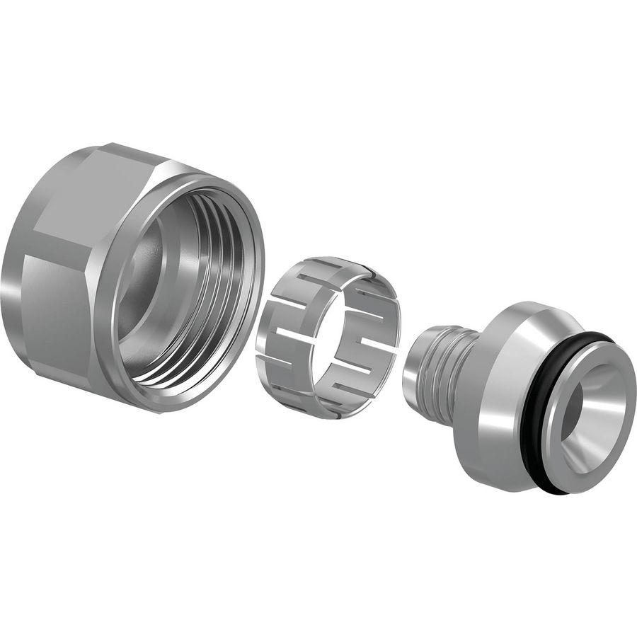 Klemkoppeling Q&E 3/4" Euroconus CV 6bar 16x2,0mm Uponor