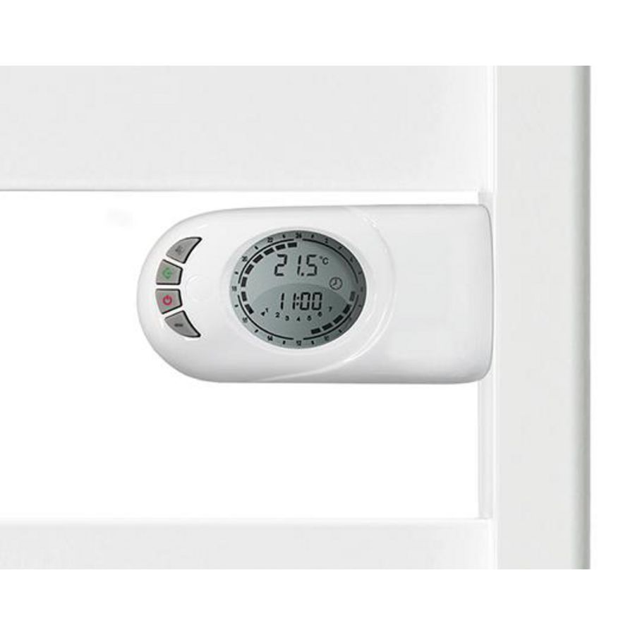 Elektr. badkamerradiator ZION vloeistofvrij 658x508mm 500W wit RAL9010 DRL
