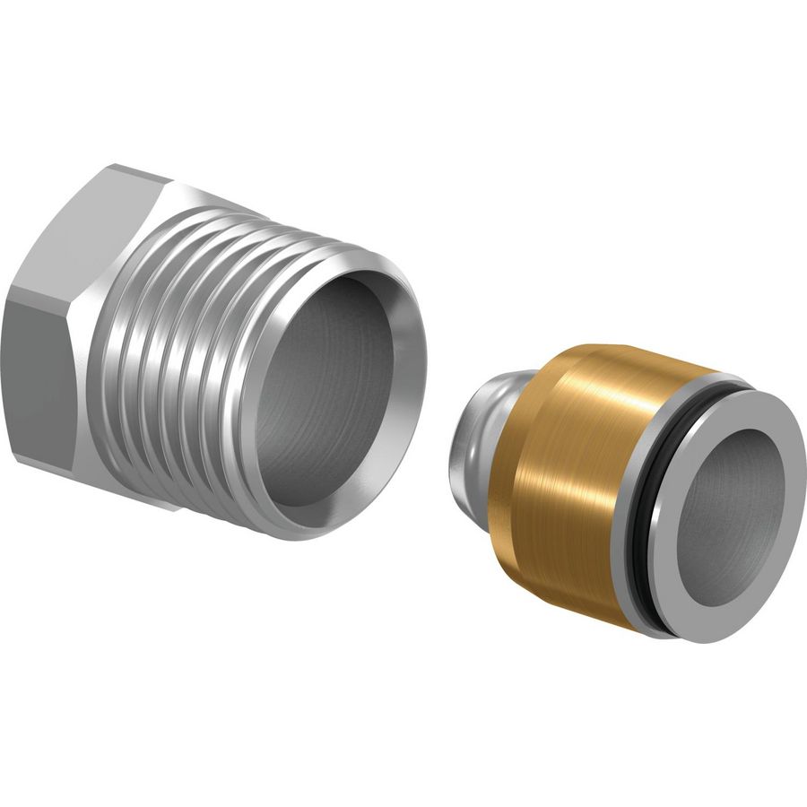 Klemkoppeling MLC Heimeier 1/2"bt.x16mm Uponor