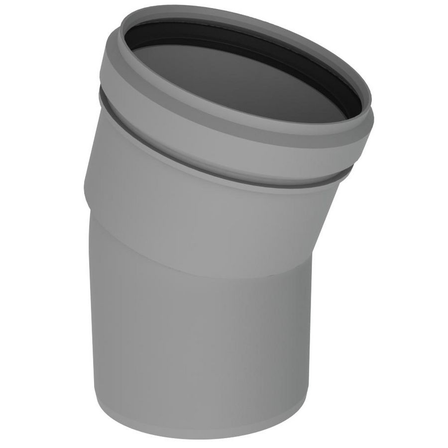 Twinline bocht PP 80mm 30° grijs Burgerhout