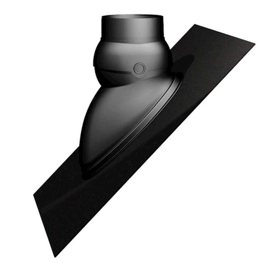 Doorvoerpan universeel Ubiflex UB 500x600mm 15-55° zwart 131 + schaal Ubbink