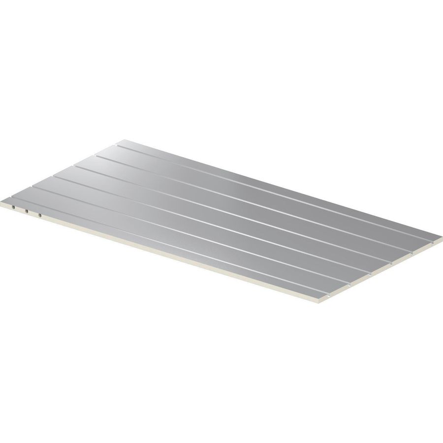 Isolatieplaat SICCUS MINI 1200x600x15mm (0,72m²) met alu. toplaag en leidinggroeven VVE=10 Uponor