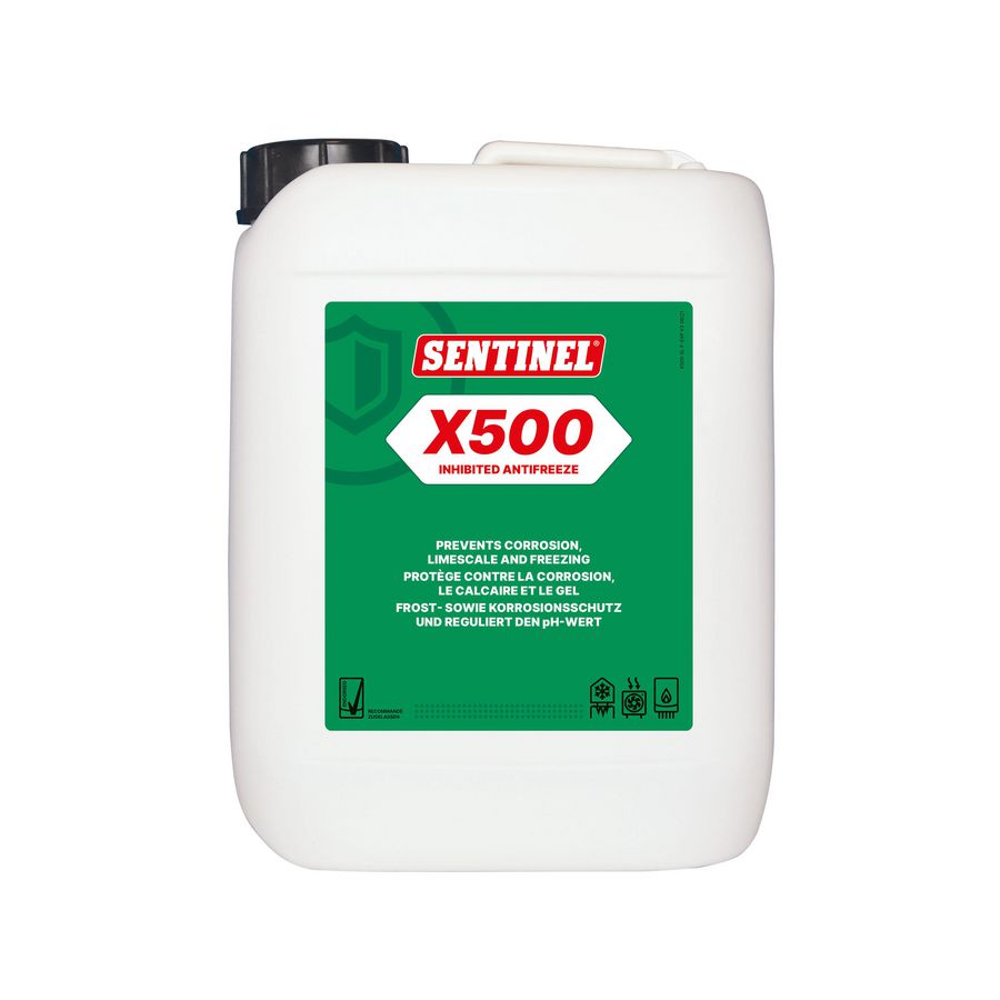 Flacon a 5ltr. Sentinel X500 Glycol beschermende Antivries VVE=4 Flamco