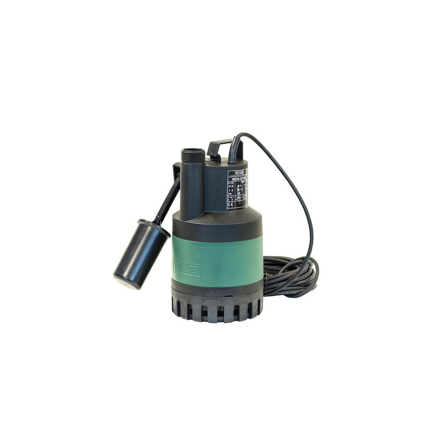 Dompelpomp NOVA UP 180M-A vlakzuigend 3mm met vlotter 7200ltr./u 5m. DAB