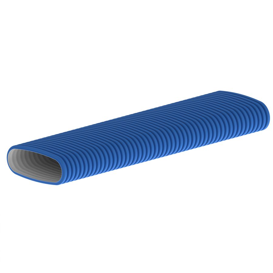 Rol a 20m. Hybalans+ aanvoerslang/ flexibele buis blauw ovaal 133x55mm Burgerhout