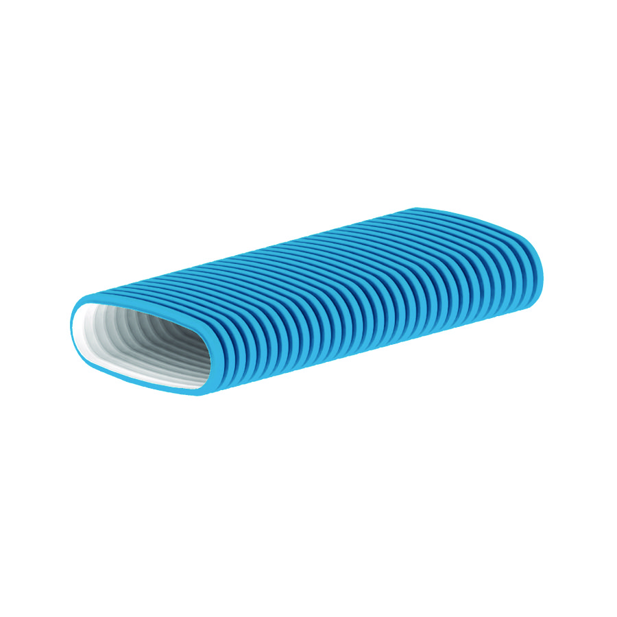 Rol a 20m. Hybalans+ aanvoerslang/ flexibele buis blauw ovaal 133x55mm Burgerhout
