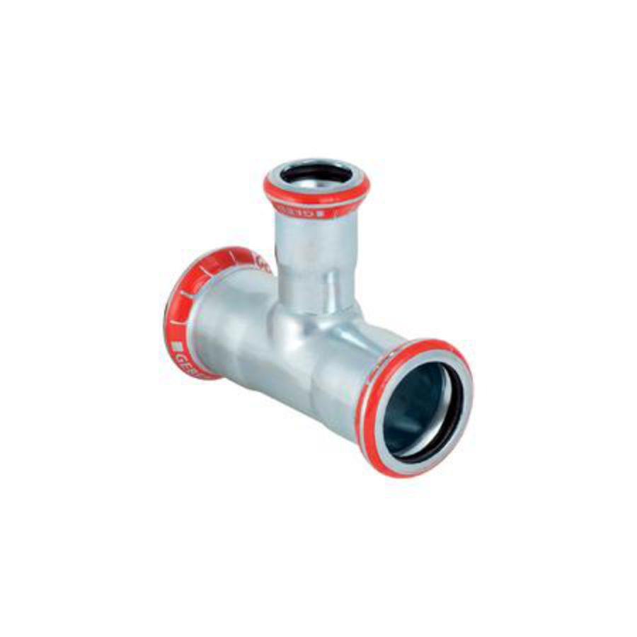 T-koppeling verlopend MAPRESS C-STAAL 54x28x54mm Geberit