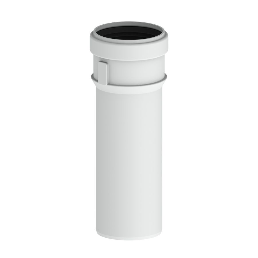 Safe-PP verlengpijp PP 80 L=250 wit Burgerhout