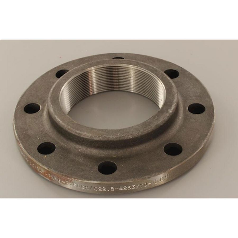 Stalen draadflens DIN2566 PN16 DN100 4" bn. 8 gats