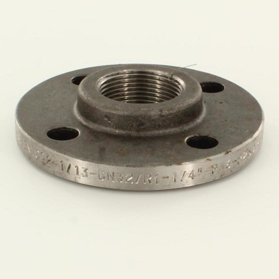 Stalen draadflens DIN2565 PN6 DN50 2" bn. 4 gats