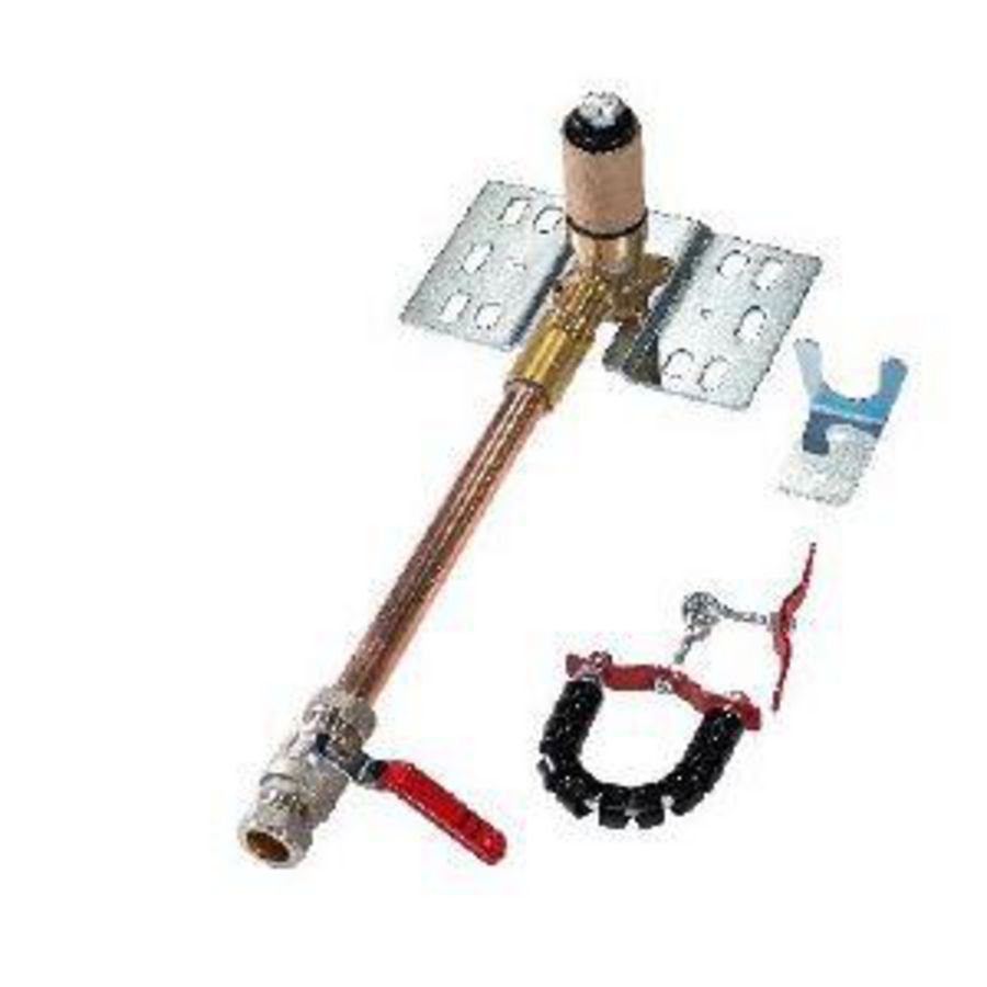 Montageset 3/4" muurmontage tbv EURO-M2 haspels 1/2" + 3/4" slang Ajax
