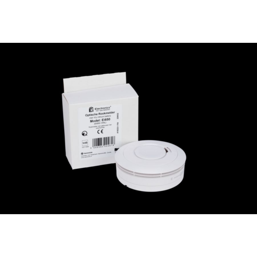 Rookmelder optisch EI650 10 jr lithium, stand-alone Ei Electronics