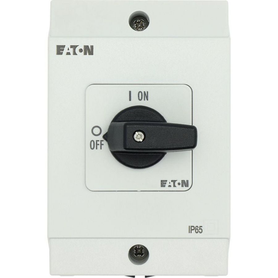 Aan-Uit-schakelaar 3-polig +N 20A 90° opbouw 4kW 207109 Eaton