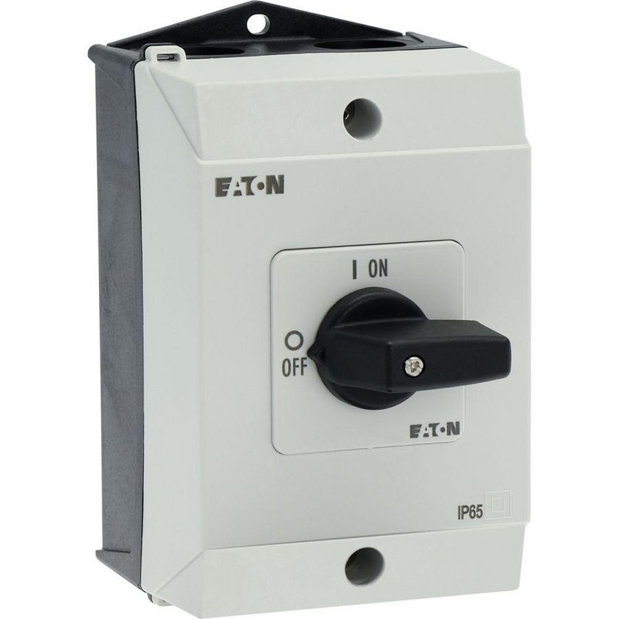Aan-Uit-schakelaar 3-polig +N 20A 90° opbouw 4kW 207109 Eaton