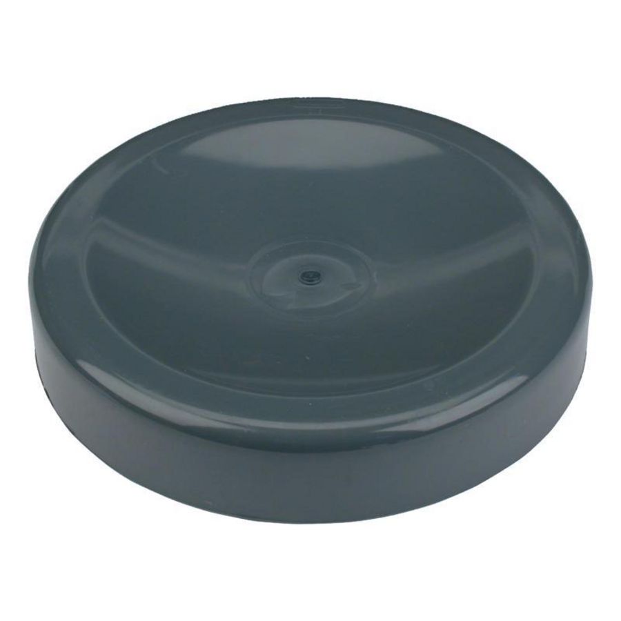 PVC kap voor spie-eind 315mm donkergrijs Wavin