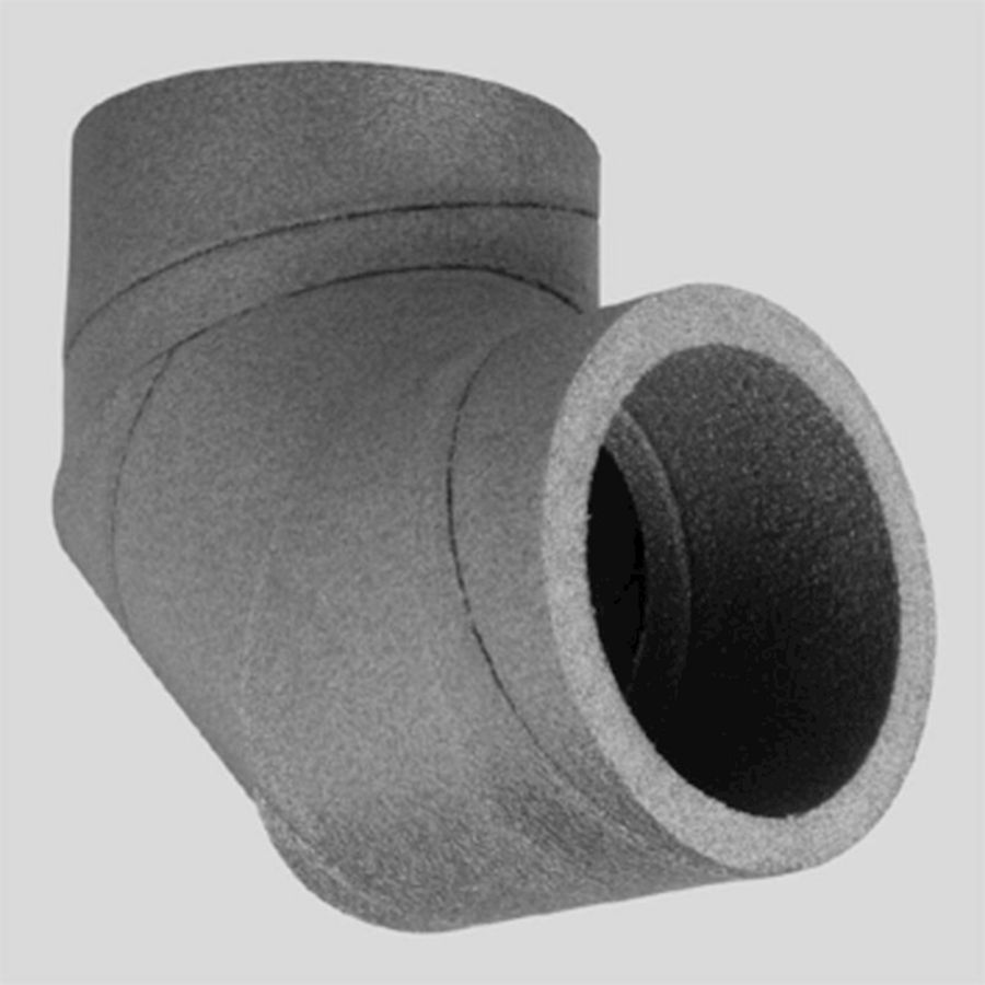Bocht Aerfoam HR-WTW 90° EPE 150mm grijs Ubbink