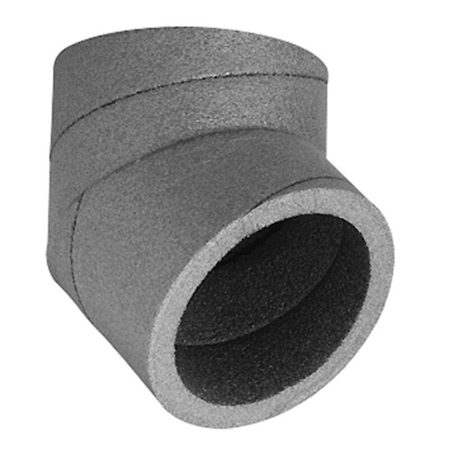 Bocht Aerfoam HR-WTW 15° EPE 150mm grijs Ubbink