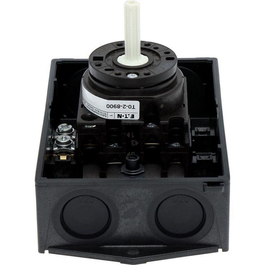 Aan-Uit-schakelaar 3-polig +N 20A 90° opbouw 4kW 207109 Eaton