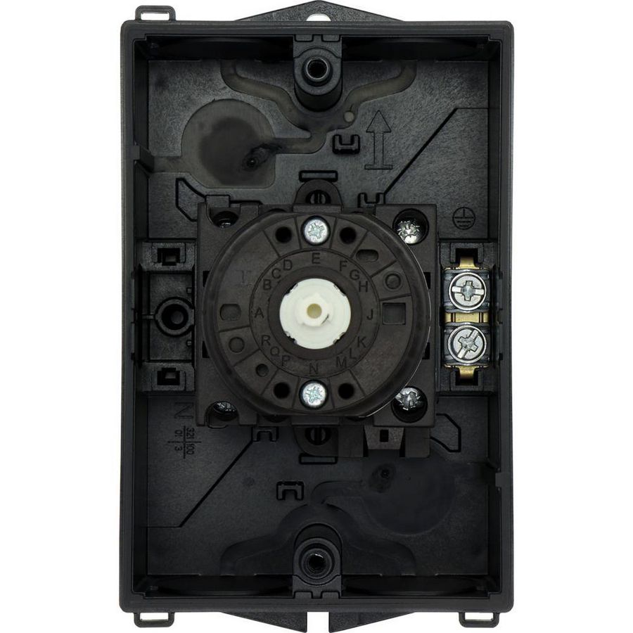 Aan-Uit-schakelaar 3-polig +N 20A 90° opbouw 4kW 207109 Eaton