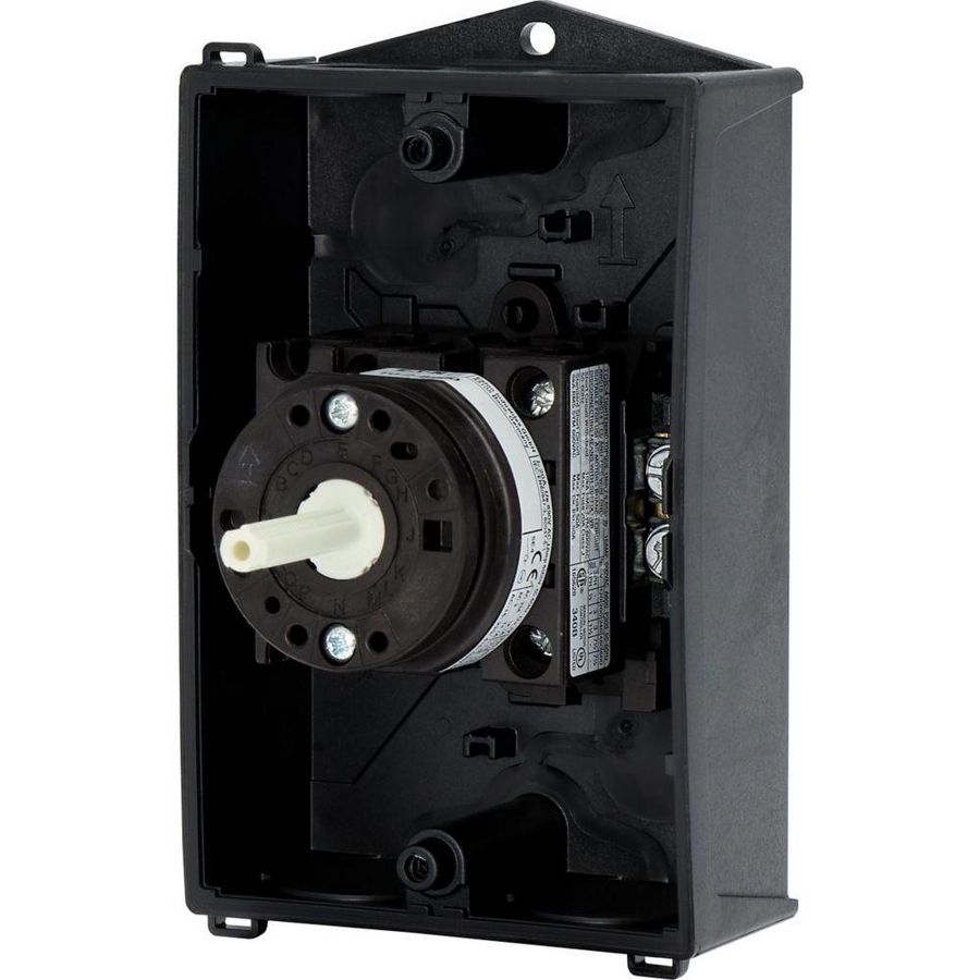 Aan-Uit-schakelaar 3-polig +N 20A 90° opbouw 4kW 207109 Eaton