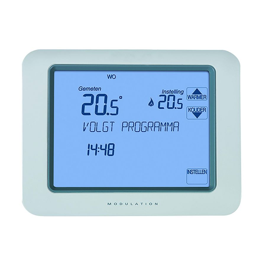 Klokthermostaat Chronotherm Touch Modulation wit Resideo