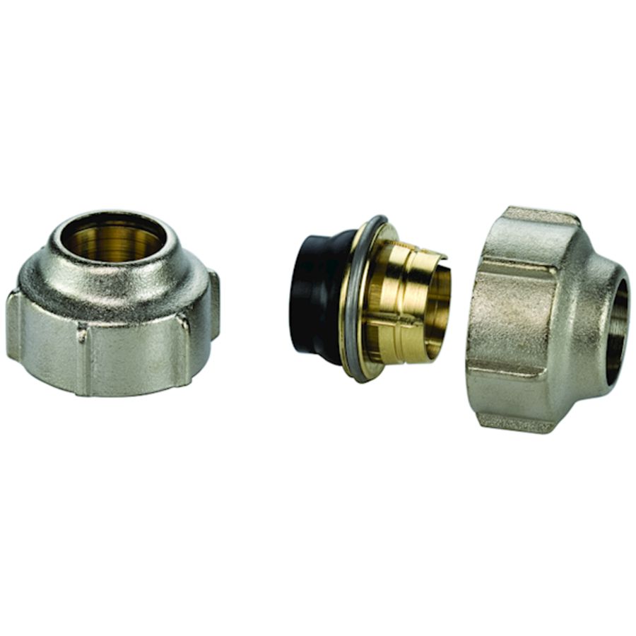 Set a 2st. Aansluitkoppelingen 3/4"ECx15mm knel Simplex