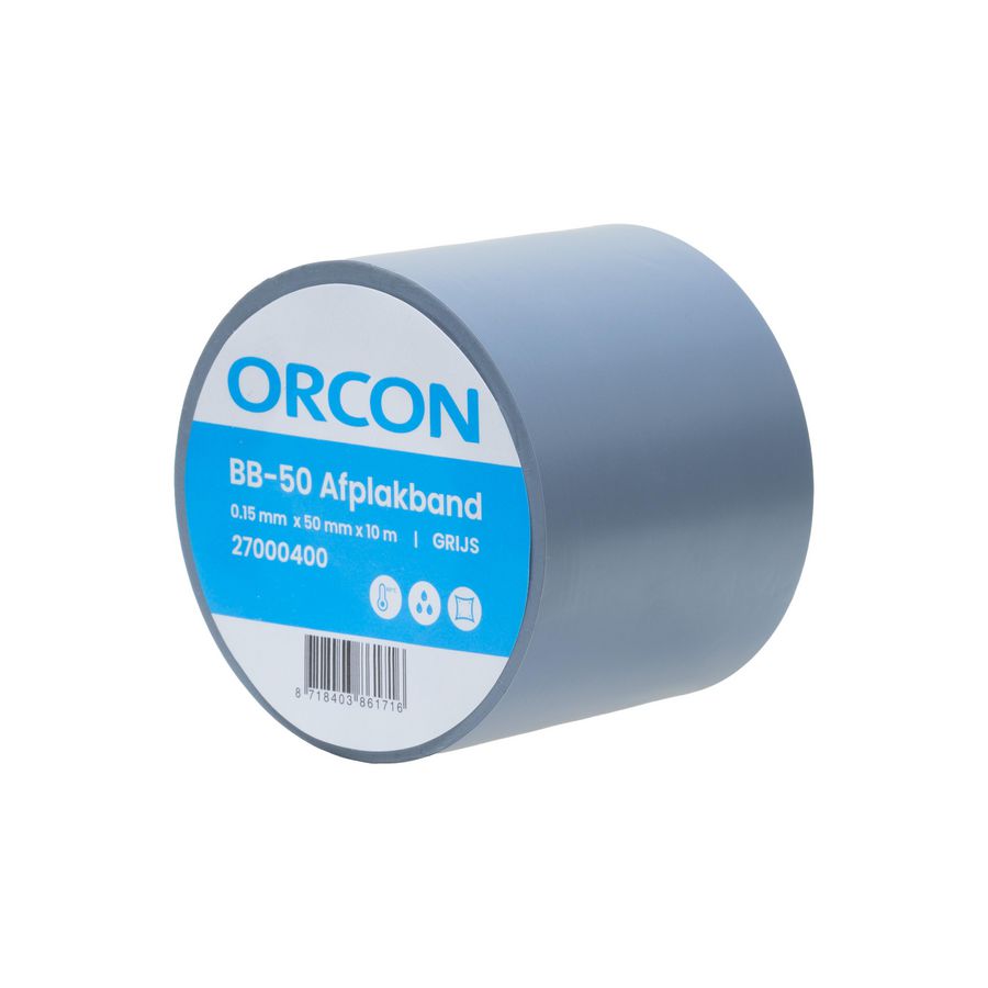 Afplakband BB-50 grijs Orcon