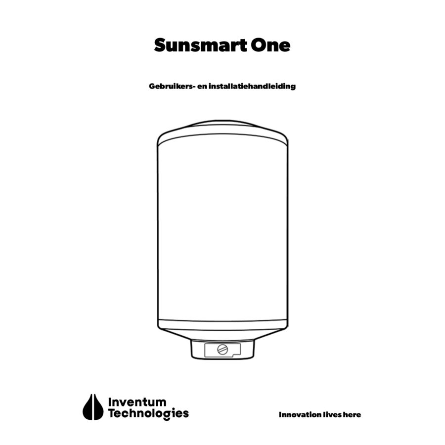 Elektrische boiler totaalpakket SunSmart 50ltr. 150-2950W incl. energieverdeler EDDI+CT-klem Inventum