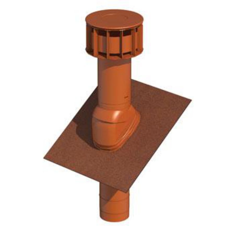 Dakdoorvoer basis MultiVent V131 980mm terracotta Ubbink