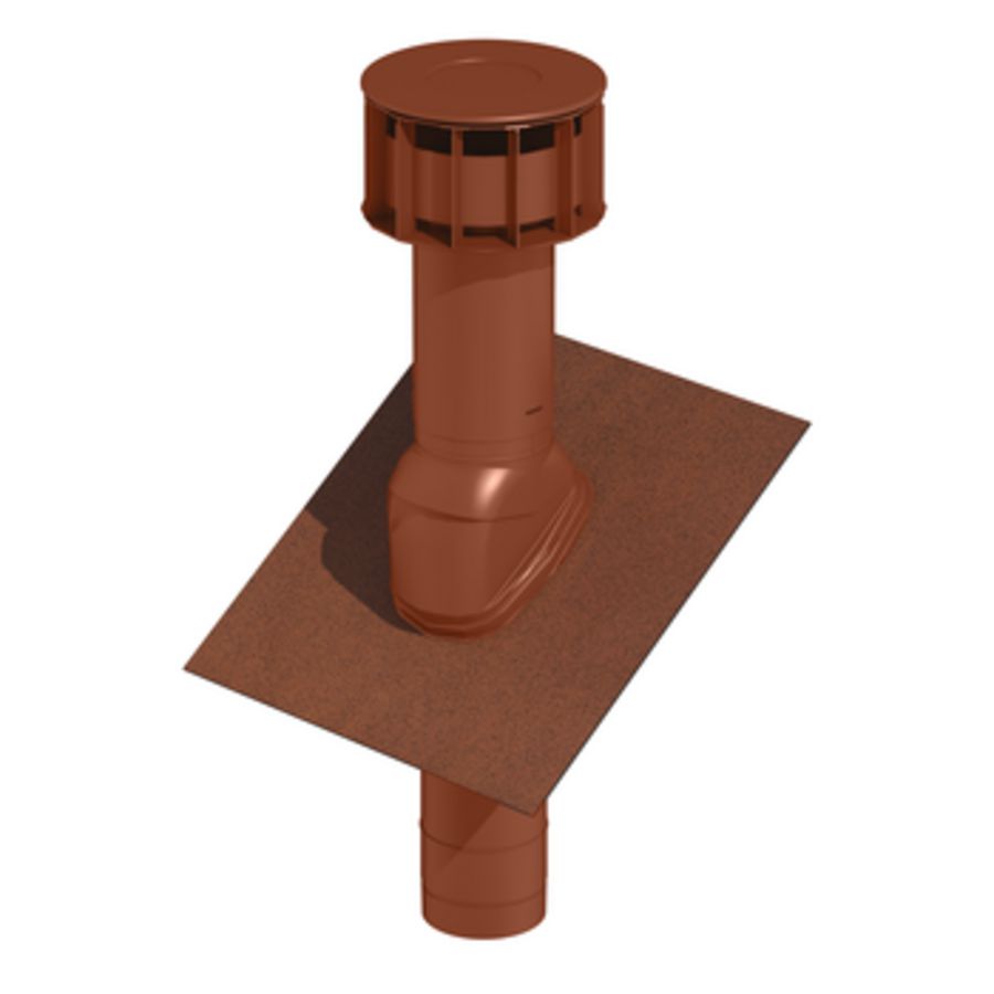Dakdoorvoer basis MultiVent 166 1325mm natuurrood Ubbink