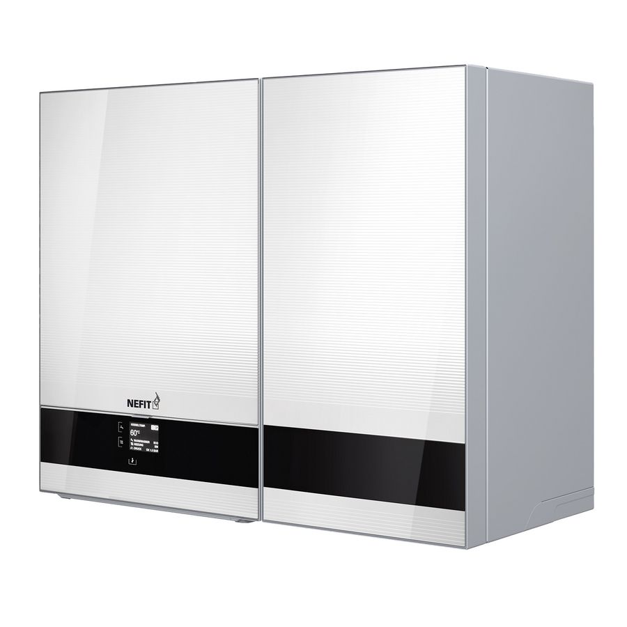 Gaswand combiketel 9700i Aquapower plus HRC 45/CW6 met ingebouwde boiler Nefit