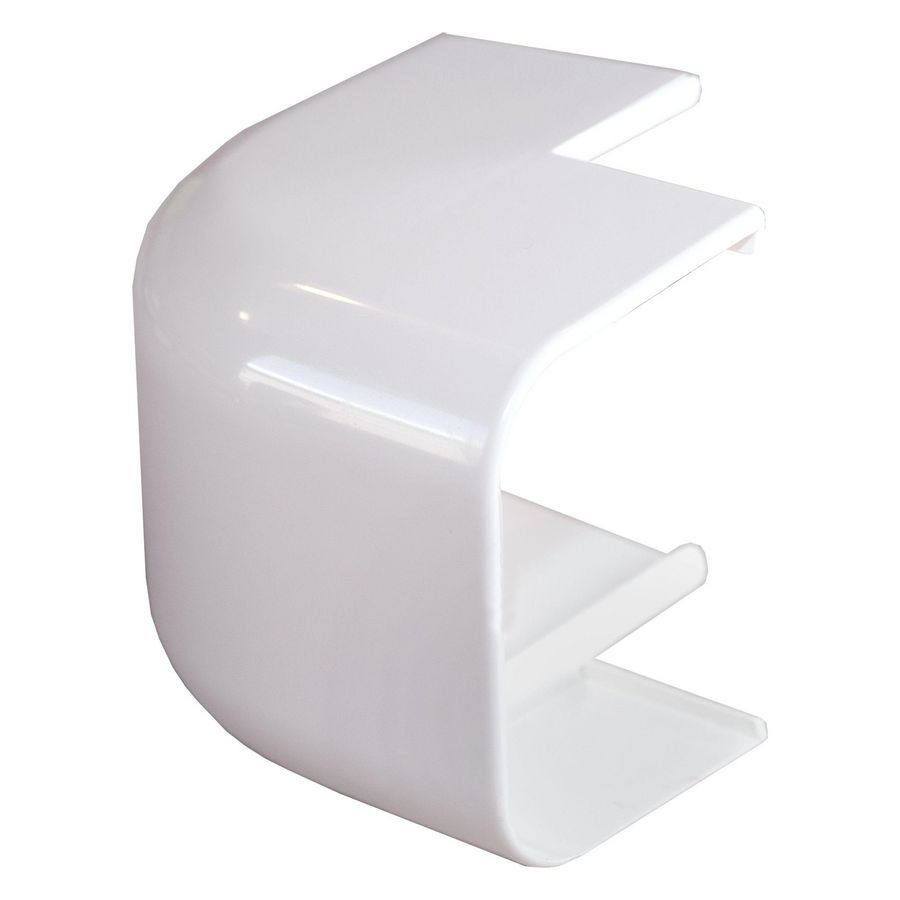 Buitenbocht rond 90° 78x38mm wit PVC RAL9010 Canalit Canalit