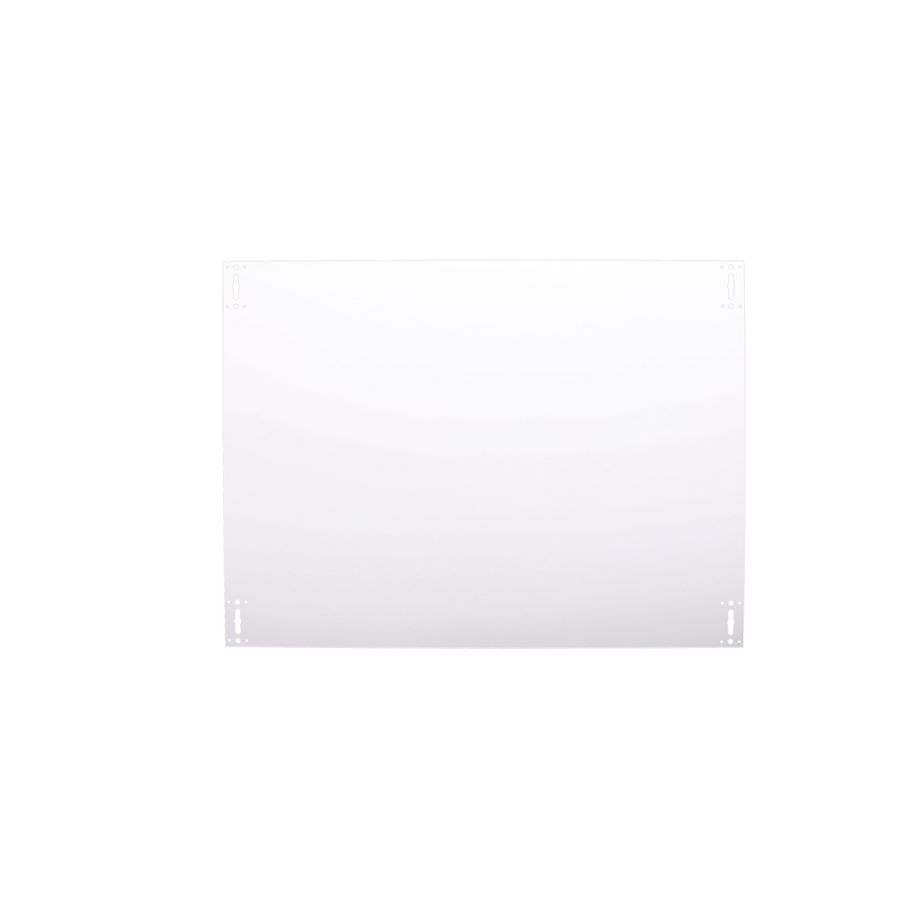 Achterplaat tbv basisunit omkasting Louvre wit 130x115cm tbv vrijstaande plaatsing Qventi