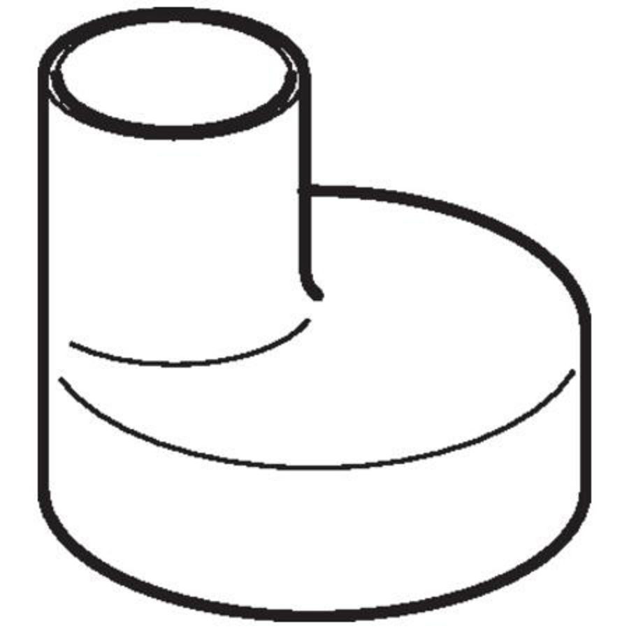 Polyethyleen (PE) verloopstuk excentrisch 75x50mm Geberit