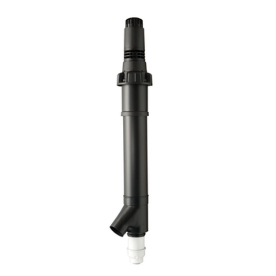 Rolux 5G combi HR dakdoorvoer 60/100 concentrisch l2100mm PP_KS + extra aansluiting Ø125 mm Ubbink
