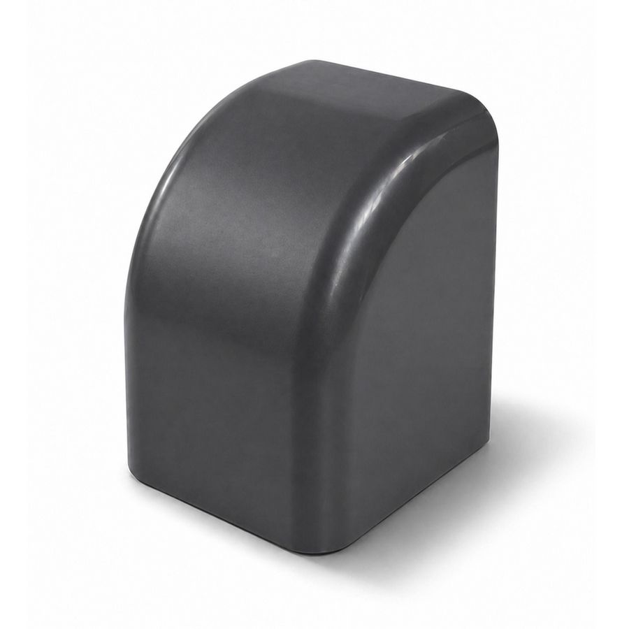 Eindkap 125x75mm antraciet grijs PVC RAL7016 Canalit