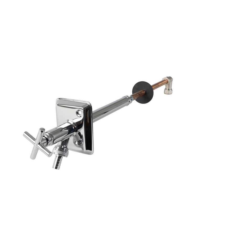 Gevelkraan Deluxe vorstvrije Chroom 1/2" 15mm 230-500mm Ponnoplastic
