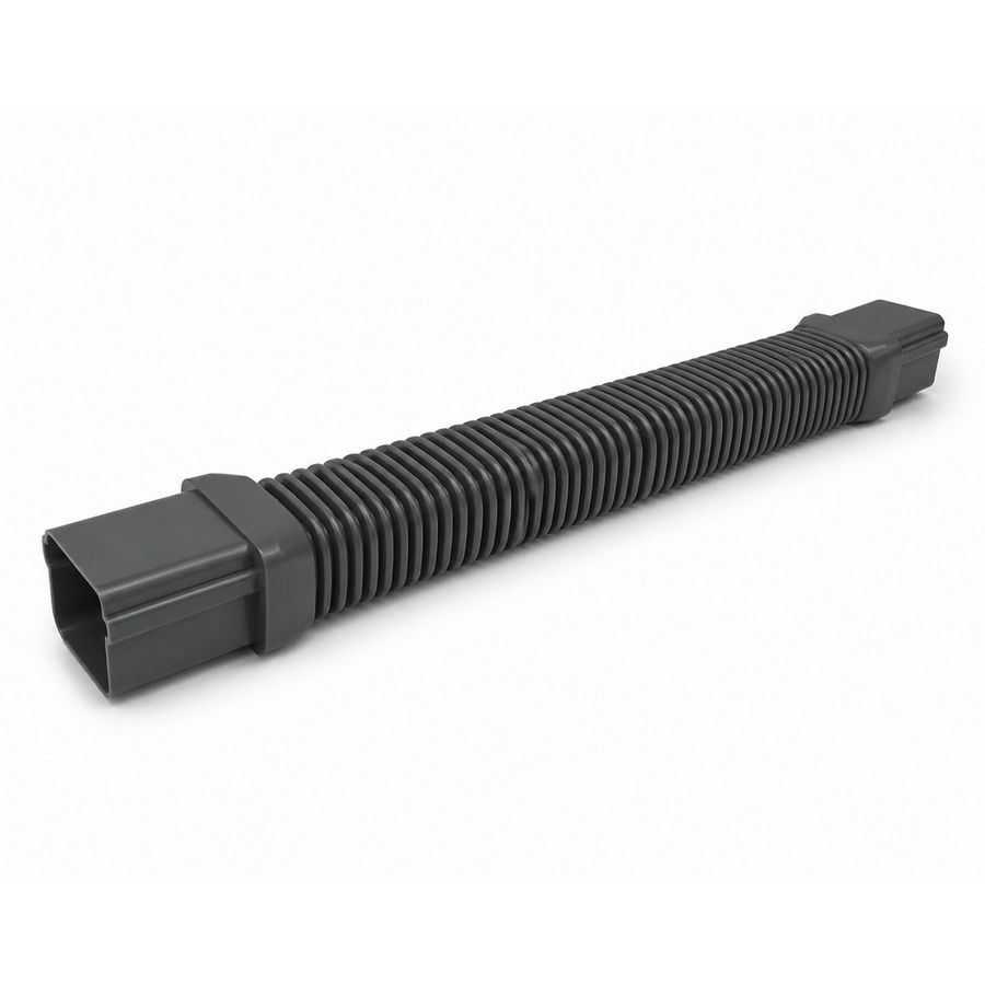 Flexibel leidingstuk 125x75mm antraciet grijs PVC RAL7016 Canalit