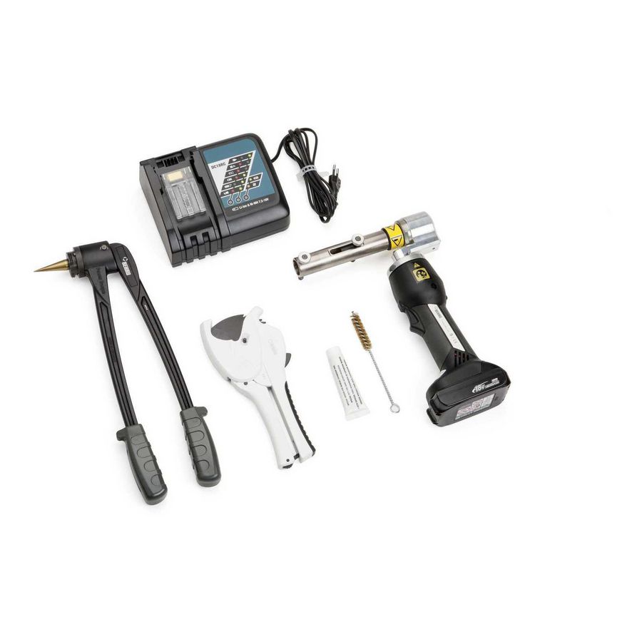 Persmachine RAUTOOL A-light 2 +tang +accu +lader + koffer REHAU