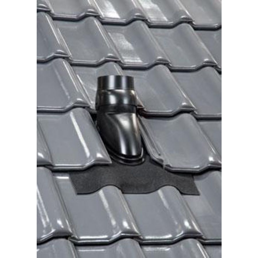 Doorvoerpan universeel Ubiflex UB 500x600mm 15-55° zwart 131 + schaal Ubbink