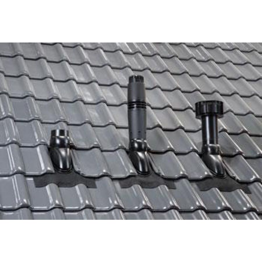 Doorvoerpan universeel Ubiflex UB 500x600mm 15-55° zwart 131 + schaal Ubbink