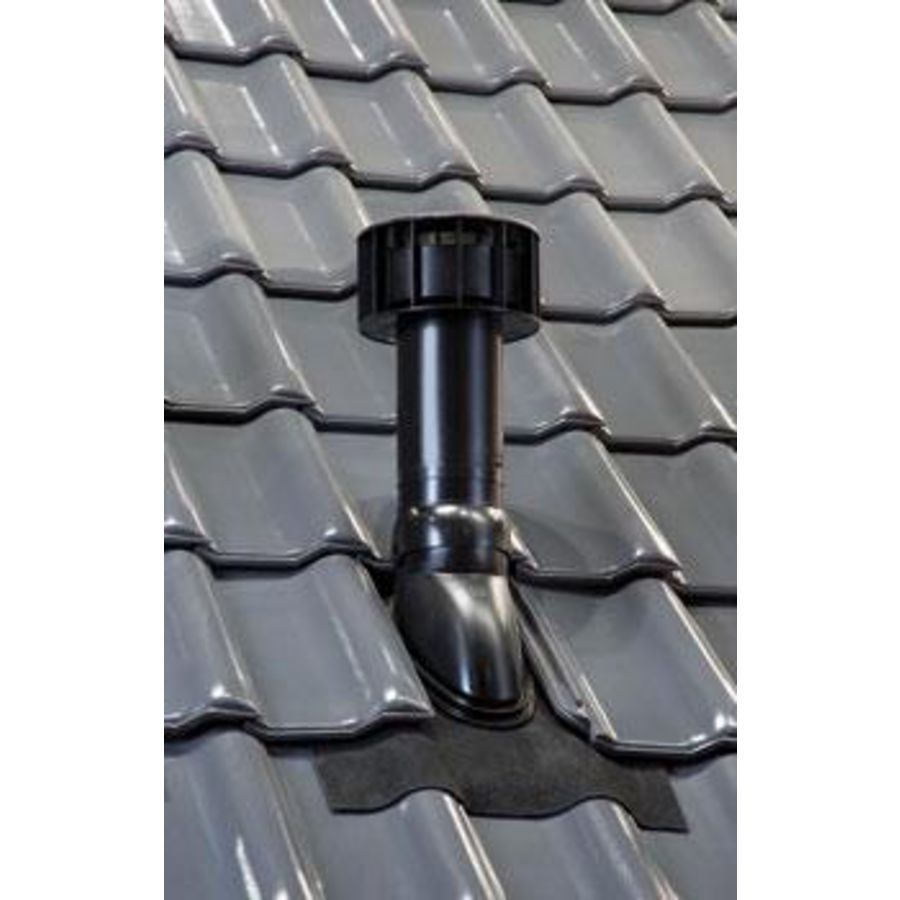 Doorvoerpan universeel Ubiflex UB 500x600mm 15-55° zwart 131 + schaal Ubbink