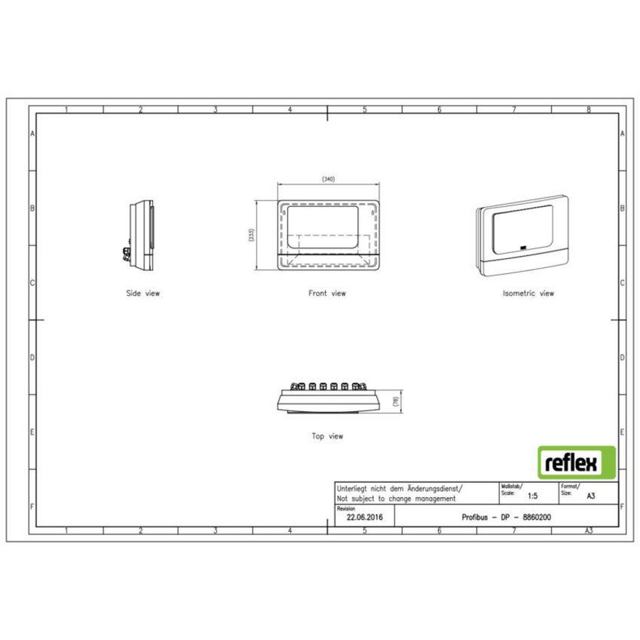 Busmoduul Profibus-DP tbv Control Basic/Touch Reflex
