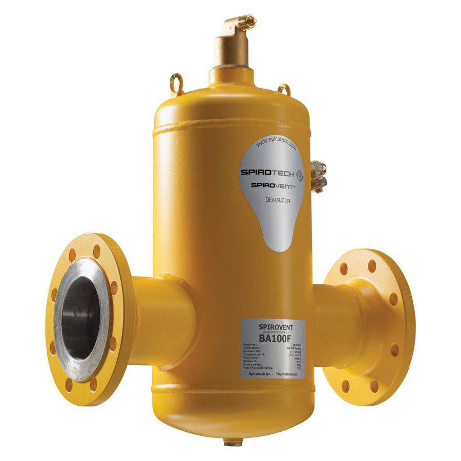 Luchtafscheider Spirovent DN100 flensaansl. Spirotech