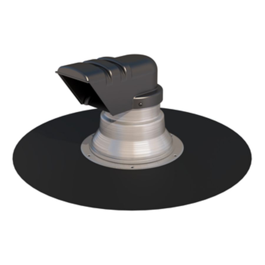 Kabel- en leidingdoorvoer plakplaat platdak Solar incl. Resitrix SK-W rondel (EPDM) Ubbink