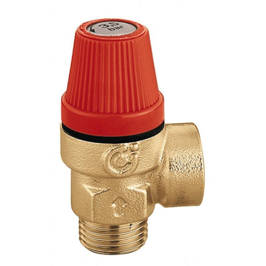 Overstortventiel 1/2"bt. 1/2"bn. 8 bar Caleffi