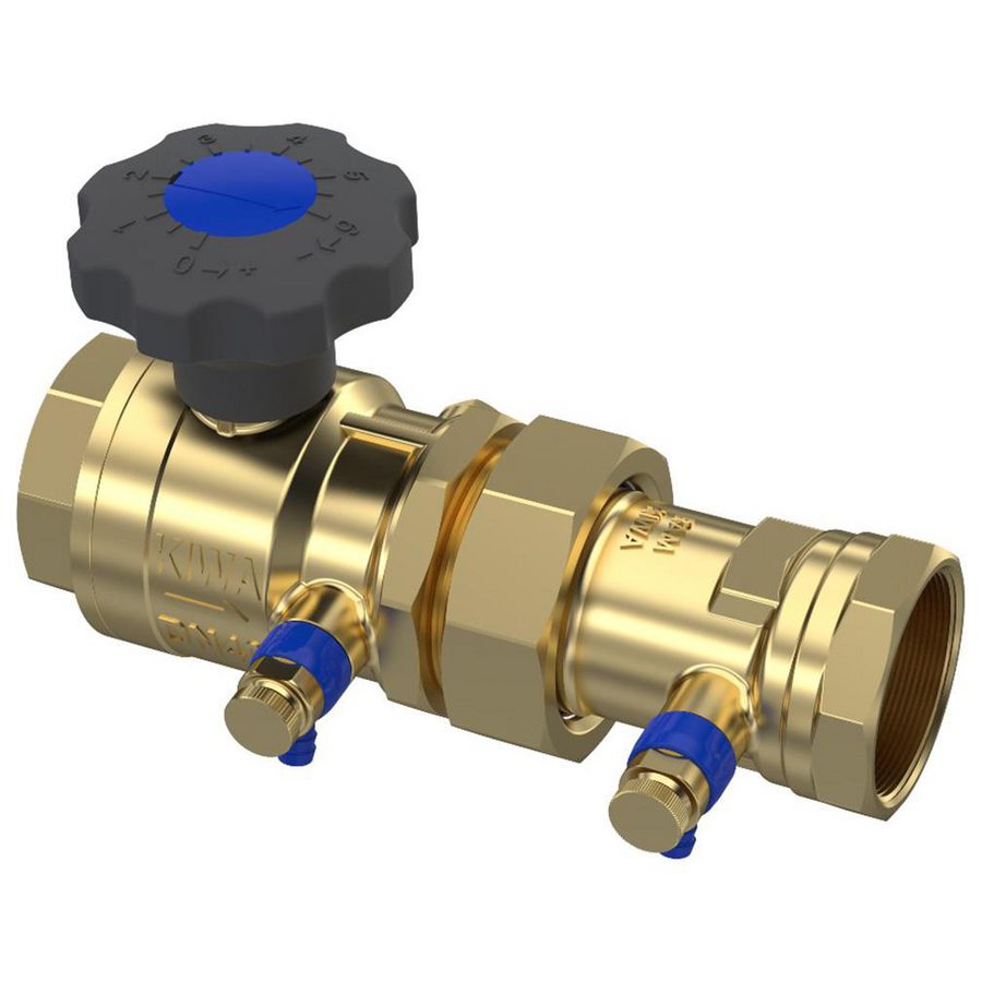 Terugstroombeveiliging EA met kogel en aftap 1.1/2"bn. k Raminex