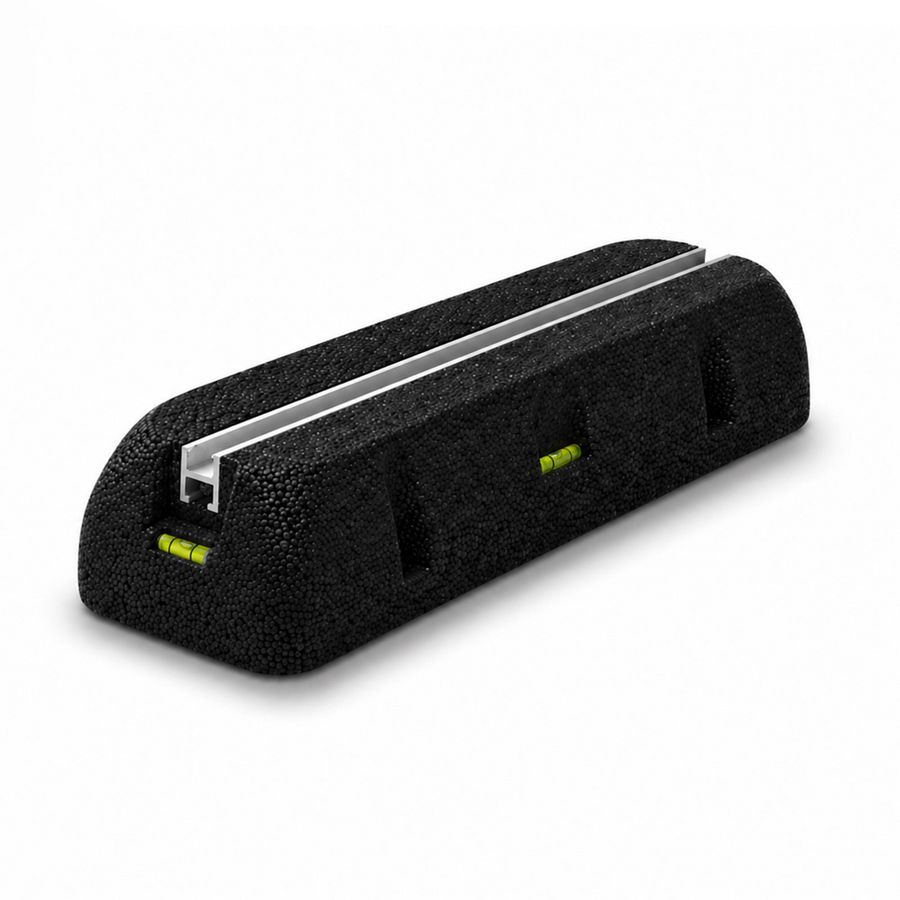 Bundel a 2st. Opstelbalken rubber 600x160x90mm 470kg Canalit