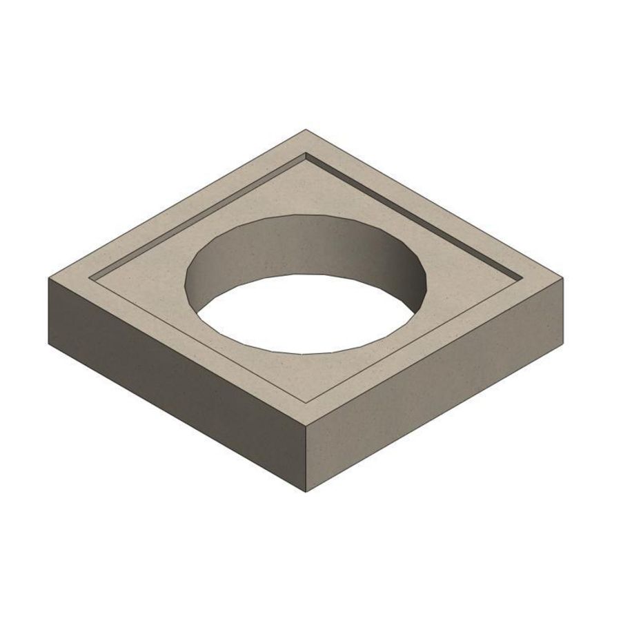 Fundatieplaat 600x600x70mm tbv PK-Putrand Wavin